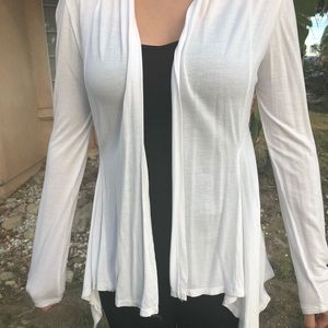 White cardigan
